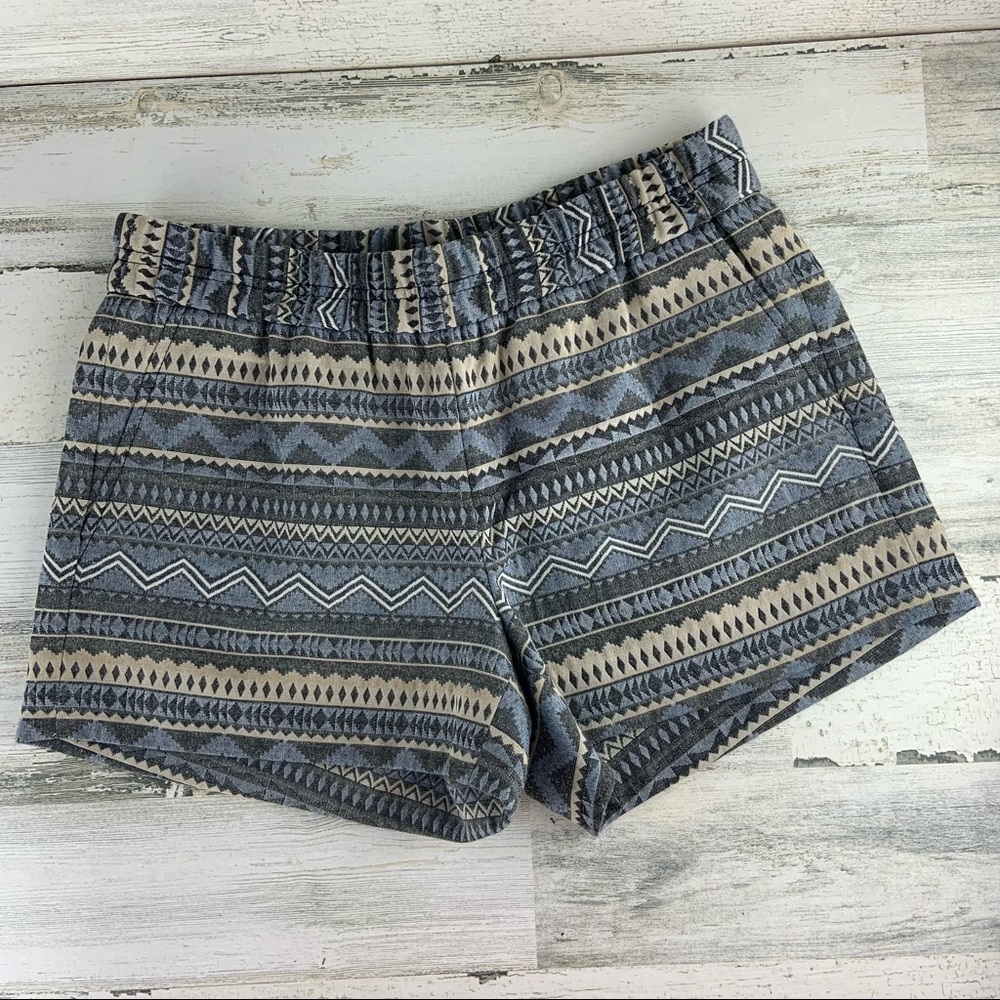J. CREW Factory Geometric Aztec Shorts Size 4